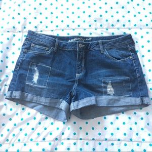 Destroyed Jean Shorts